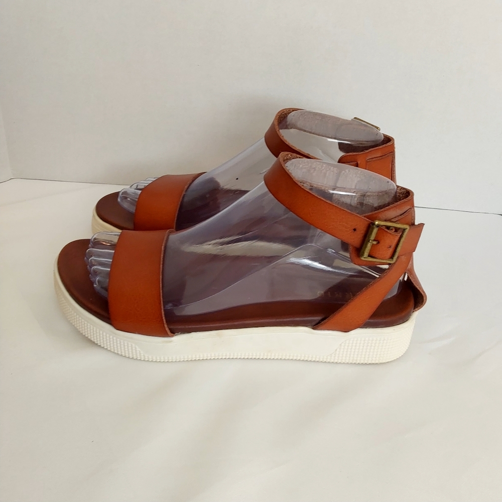 Torrid Wide Width Ankle Strap Platform Sandals Br… - image 2